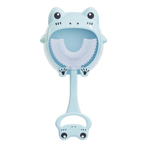 U-shape Kids Toothbrush Cartoon Frog